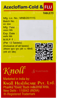 Acecloflam Cold & Flu Tablet 10